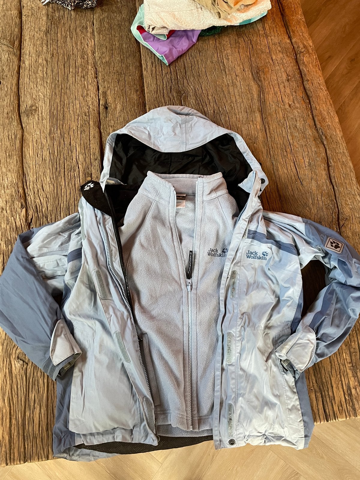 Jack Wolfskin 3-in-1 Outdoor Jas Dames - Maat 34 (XS), Ophalen of Verzenden, Zo goed als nieuw, Maat 34 (XS) of kleiner, Blauw