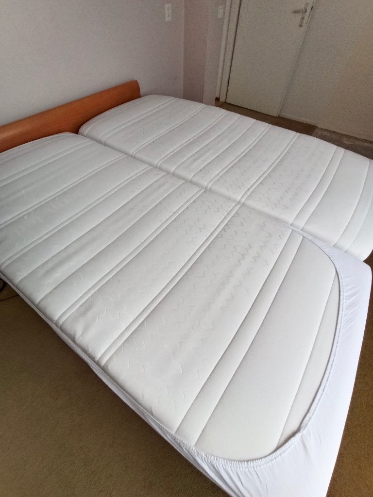 2x Auping Regale matrassen 90x200 medium/soft (2020), Ophalen, Gebruikt, 90 cm, Eenpersoons