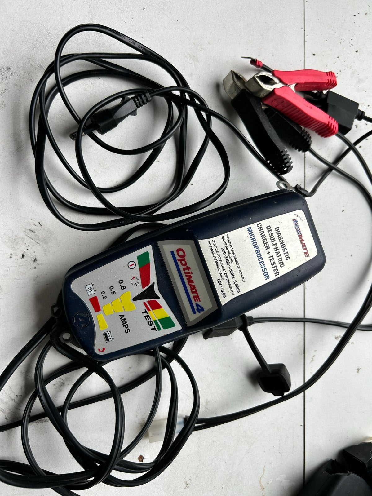 Optimate 4 Acculader (Druppellader) met Microprocessor, Gebruikt, Universele onderdelen