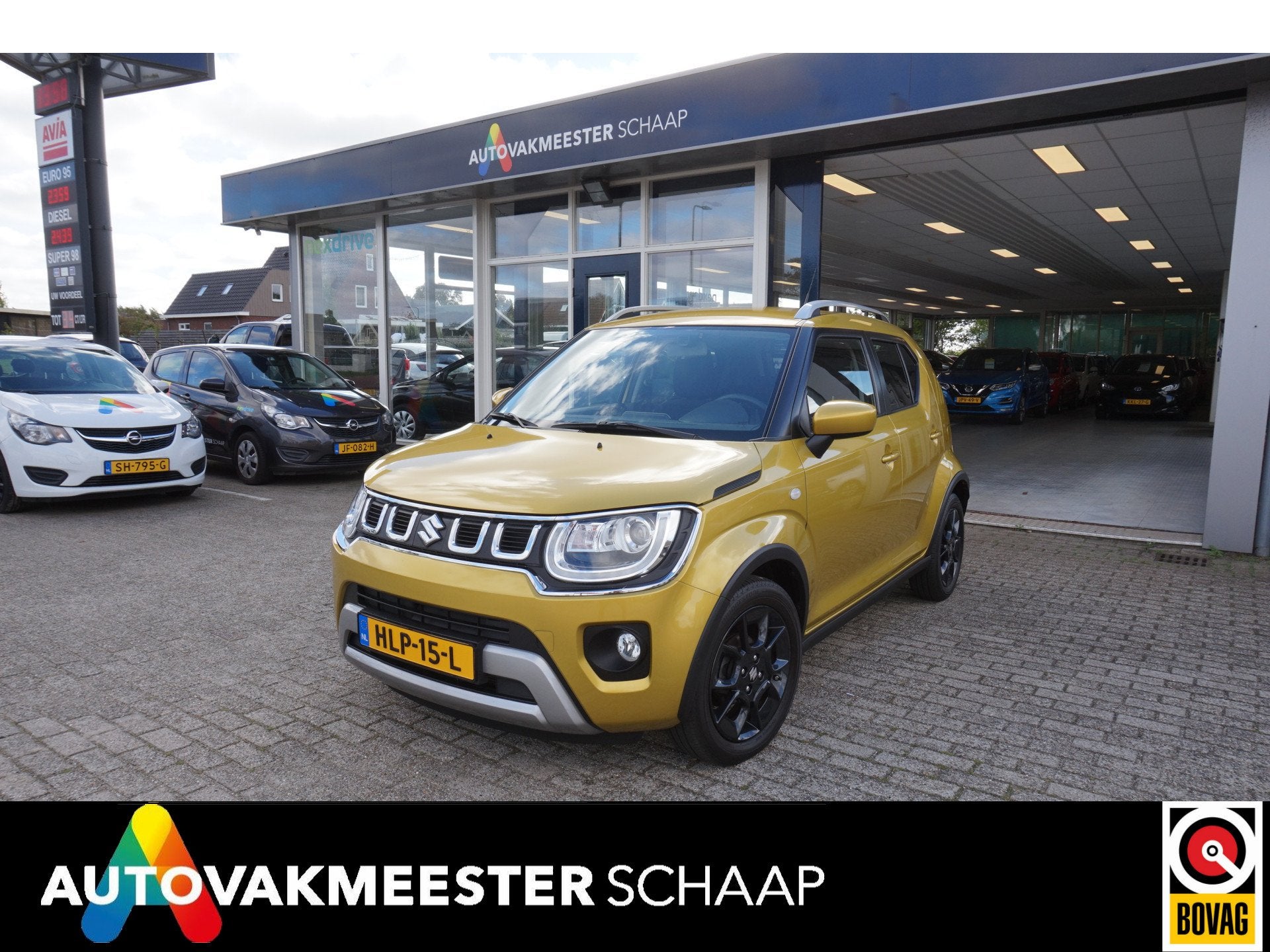 Suzuki Ignis 1.2 Smart Hybrid Style Automaat Incl nw apk/beu, Auto's, Stof, Gebruikt, 4 cilinders, Geel