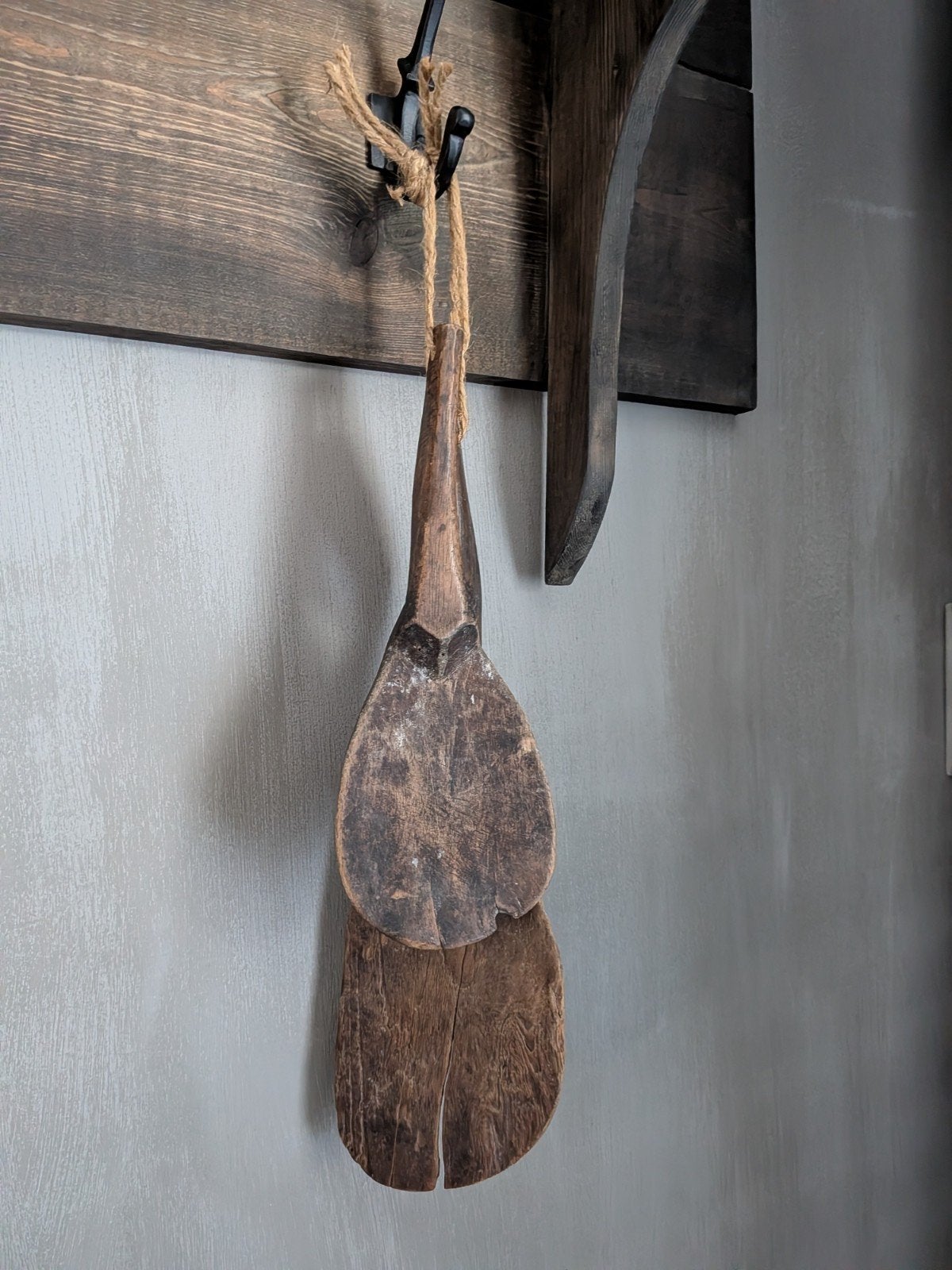 Twee unieke houten lepels van hoffz, Ophalen of Verzenden