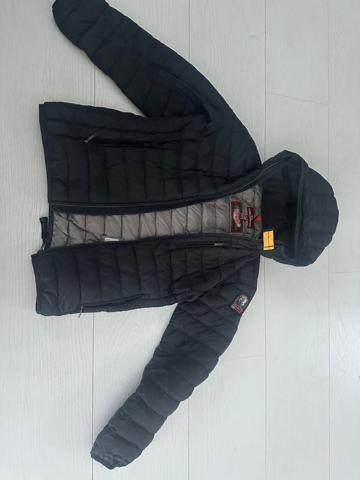 Kinder parajumpers jas, Ophalen of Verzenden, Zo goed als nieuw, Maat 48/50 (M), Zwart