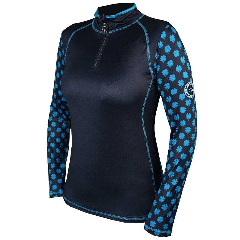 Blauwe Horka Jordy Eventing trainingsshirt S M L en XL, Dieren en Toebehoren, Paardrijkleding, Blauw, Ademend, Nieuw, Ophalen of Verzenden