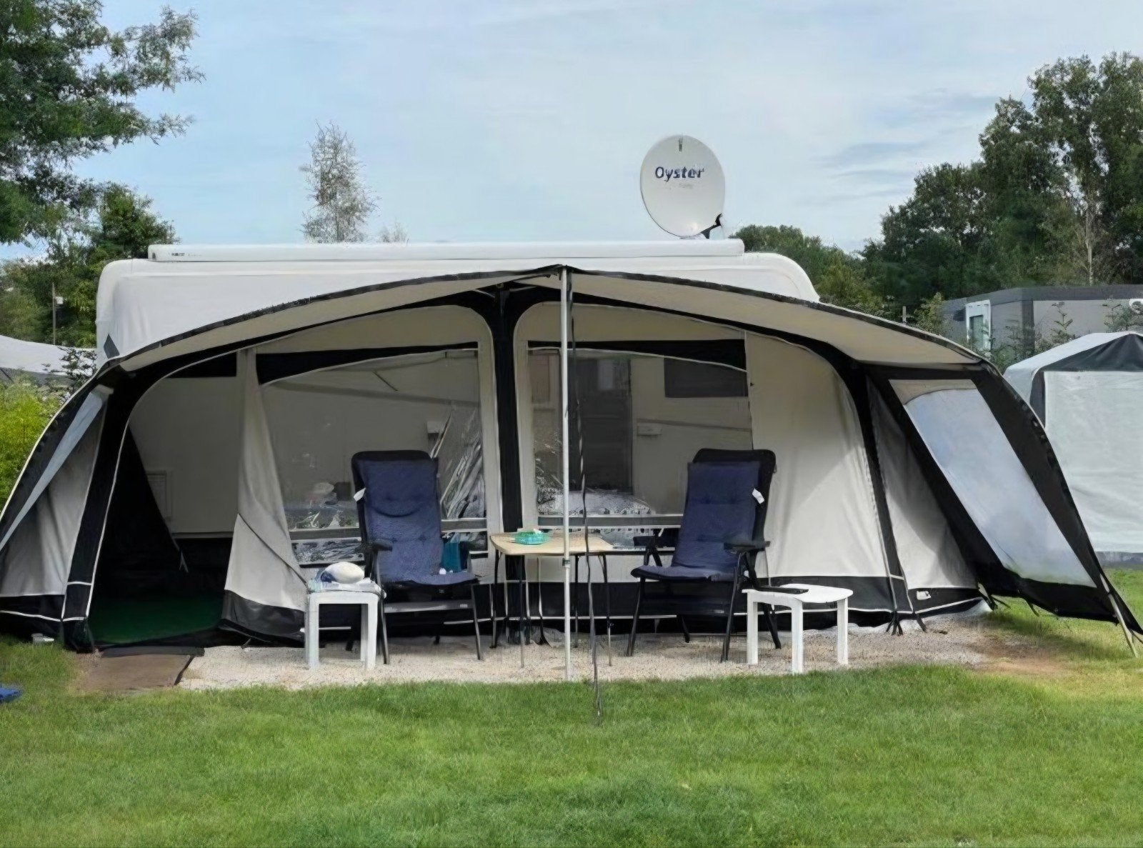 Unico Bologna Voortent met luifel veel toebehoren, Ophalen, Zo goed als nieuw