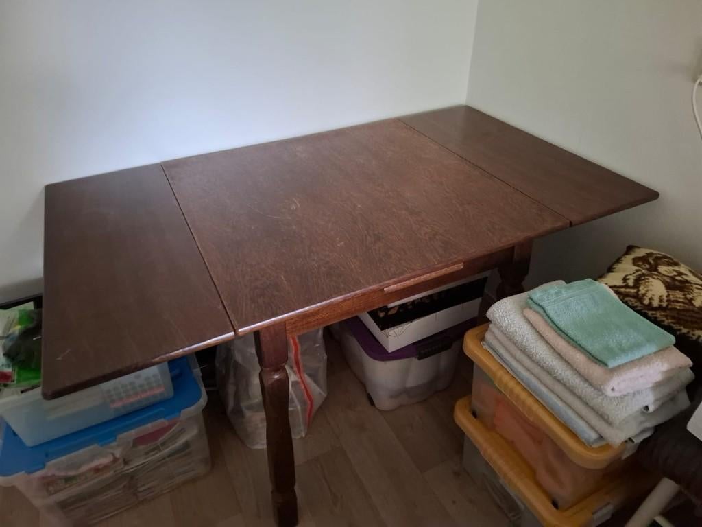 Eettafel, Huis en Inrichting, Tafels | Eettafels, Ophalen, Gebruikt, 100 tot 150 cm, 50 tot 100 cm