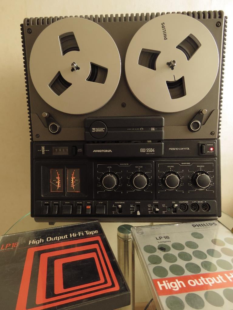 Bandrecorder  Tape deck Aristona EW5504 incl. banden, Ophalen, Bandrecorder, Met banden