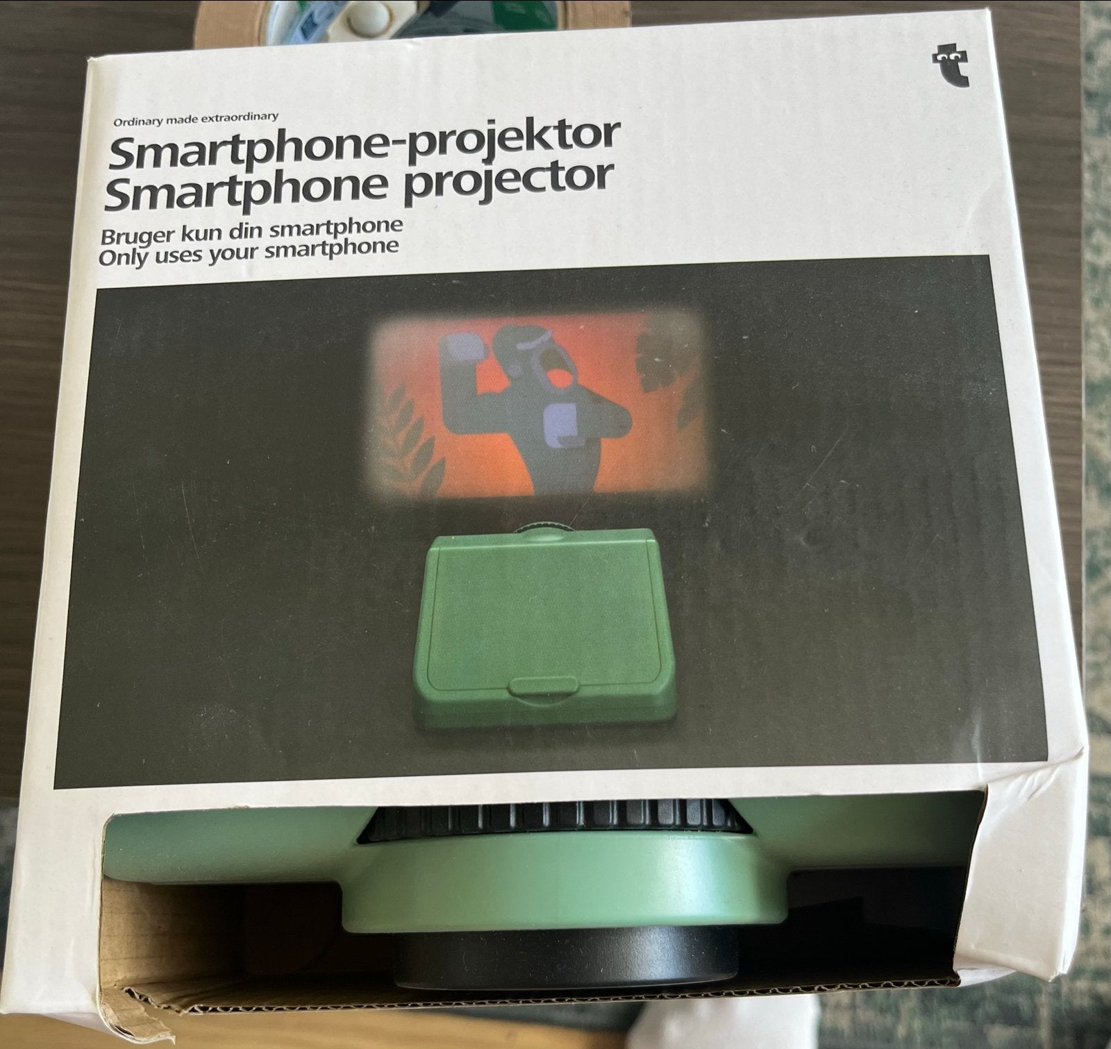 Smartphone projector - Groen - Flying Tiger, Ophalen, Zo goed als nieuw, Overige technologieën, Overige resoluties