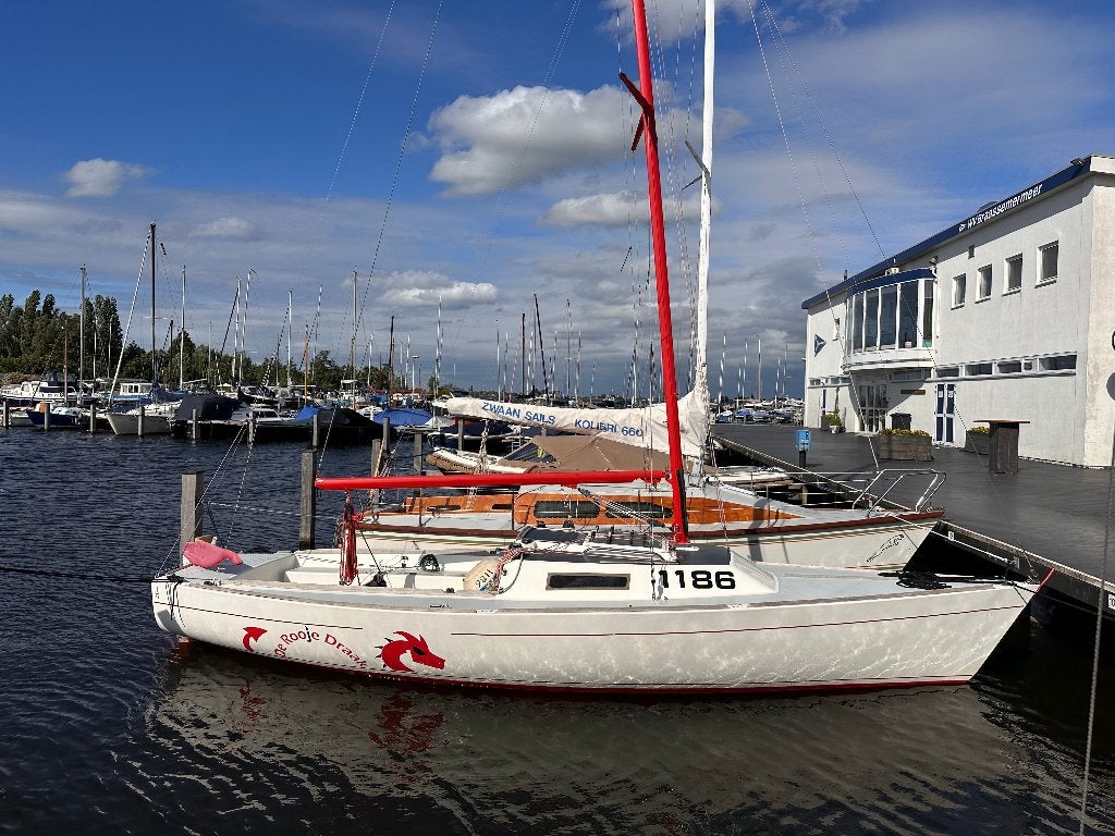 J22 'De Rooje Draak' - Zeilboot, Watersport en Boten, Kajuitzeilboten en Zeiljachten, Ophalen, Overige merken, Gebruikt, 1.00 - 1.50 meter