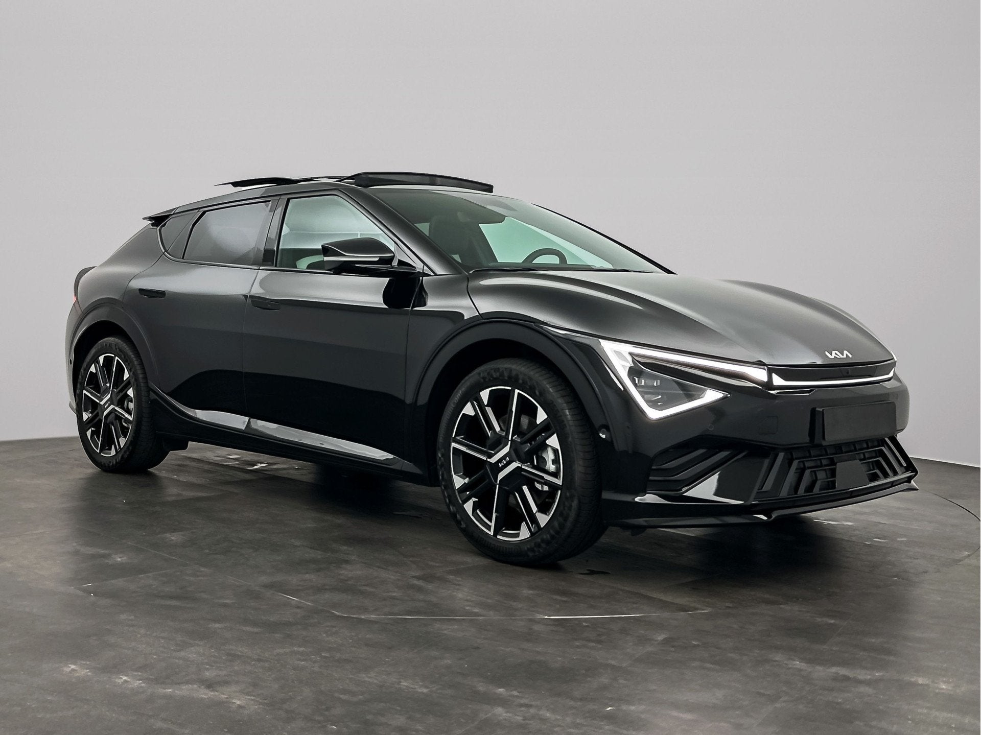 Kia Ev6 GT-Line 84 kWh | ACTIE ! | NU UIT VOORRAAD LEVERBAAR, Auto's, Automaat, Achterwielaandrijving, Zwart, Nieuw