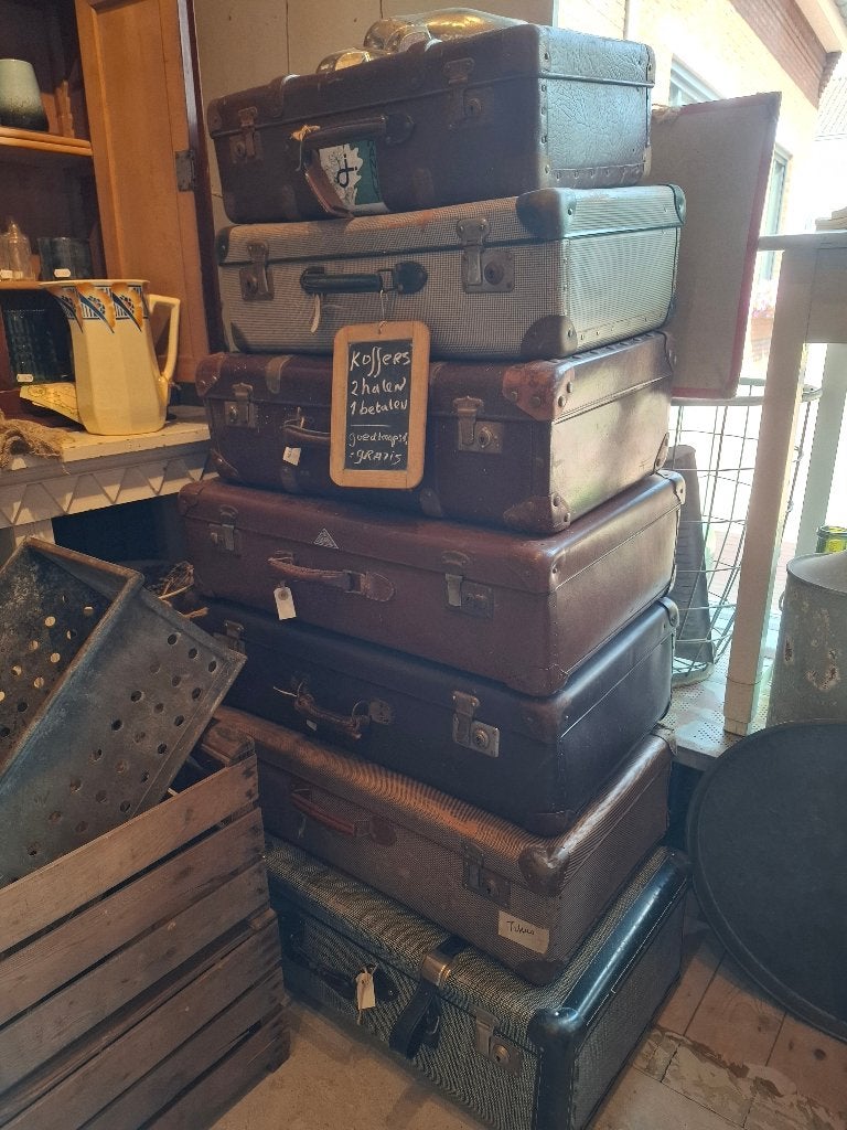 SALE Brocante / vintage koffers, koffertjes, valies, Ophalen