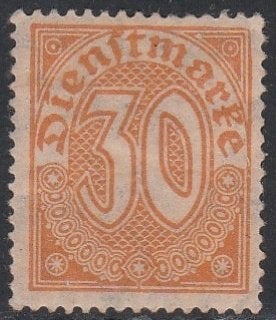 Rijk 1920 27 Dienst 30p, Ongebruikt, Ophalen of Verzenden, Overige periodes, Postfris