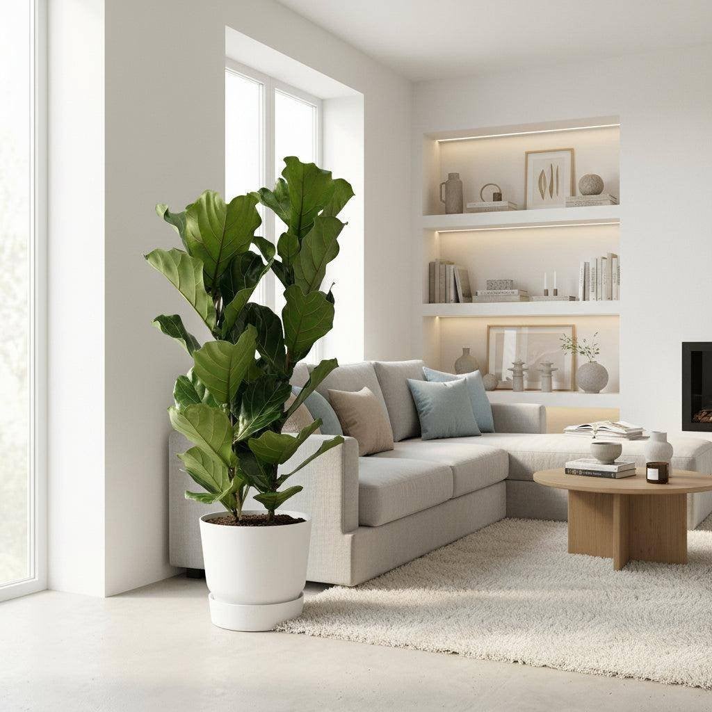 Ficus Lyrata, Huis en Inrichting, Ficus, Ophalen of Verzenden, In pot, Minder dan 100 cm