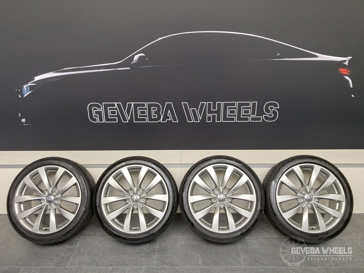 19” originele Volkswagen Passat B7 B8 velgen + banden 5x112, Auto-onderdelen, Banden en Velgen, 19 inch, Gebruikt, -, -