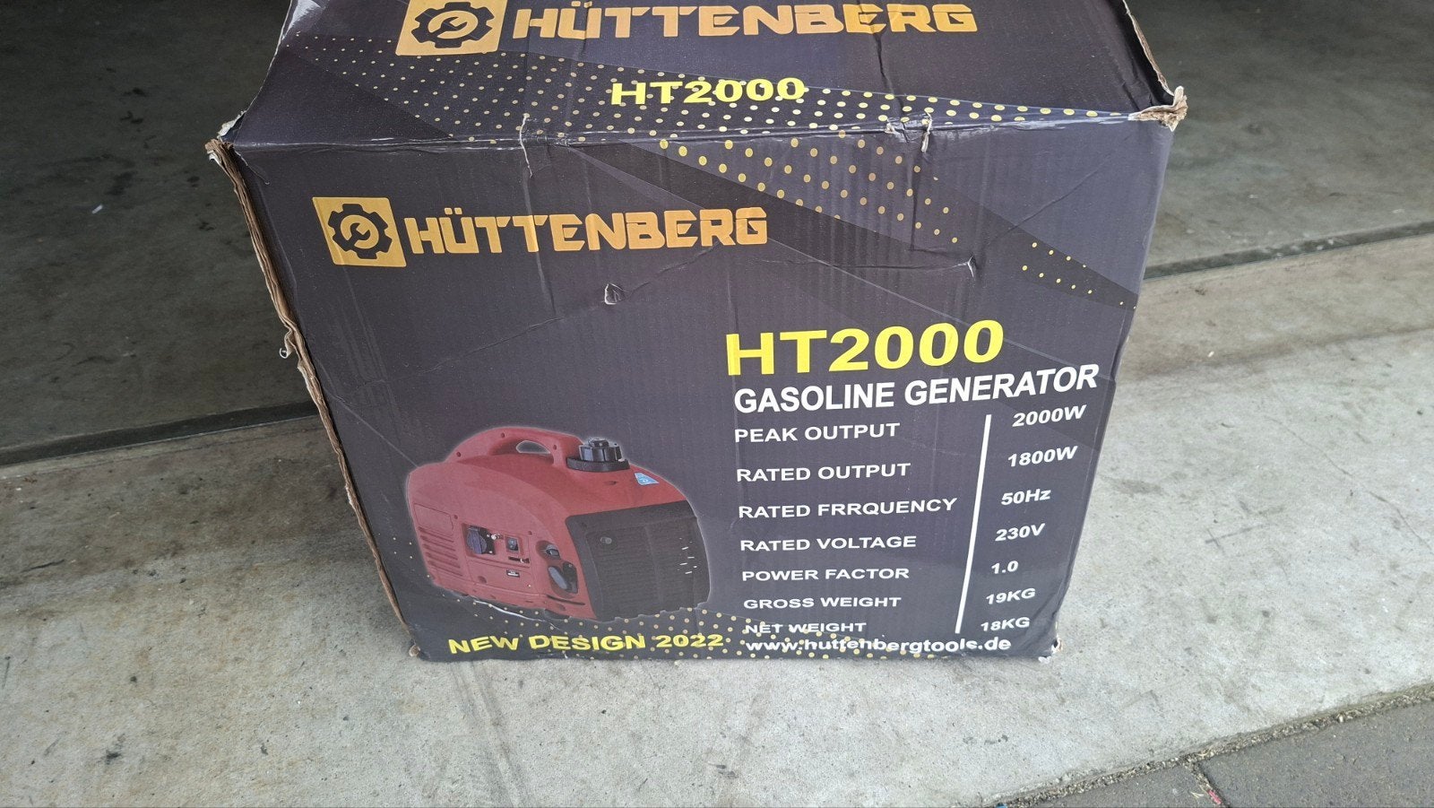 Huttenberg HT2000 Aggregaat Generator - zgan, Ophalen, Zo goed als nieuw