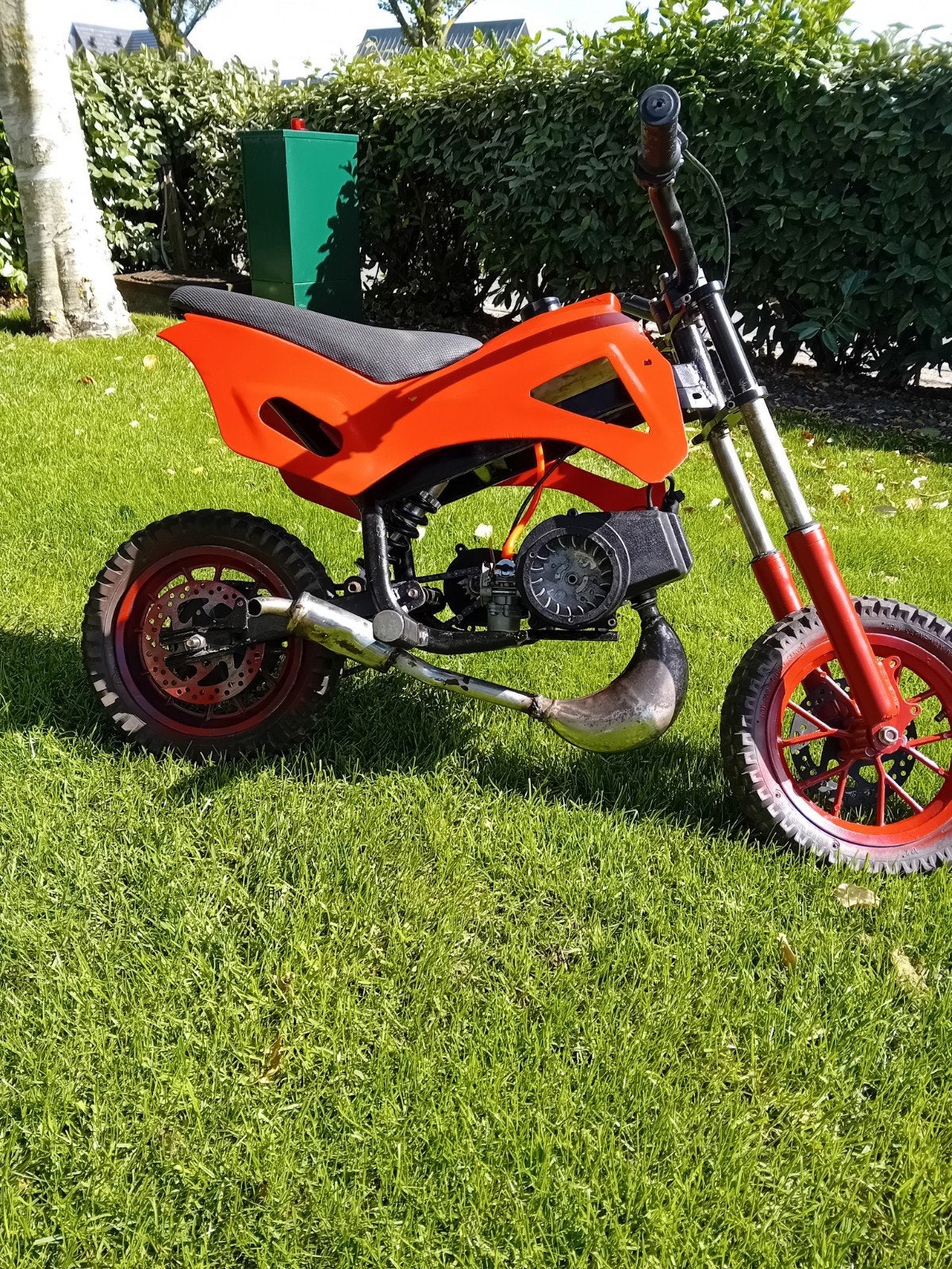Pocketbike/minicrosser, Fietsen en Brommers, Minibikes, Midibikes en Pitbikes, Gebruikt, Dirtbike, Terugtraprem, Ophalen