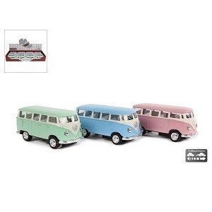 Doos Assortie Volkswagen T1 Samba Schaal 1:64
4 groen
4 blau, Antiek en Kunst, Ophalen of Verzenden