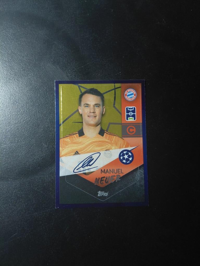 Manuel neuer (captain) signature topps 2021/22, Ophalen of Verzenden, Nieuw, Buitenlandse clubs, Spelerskaart