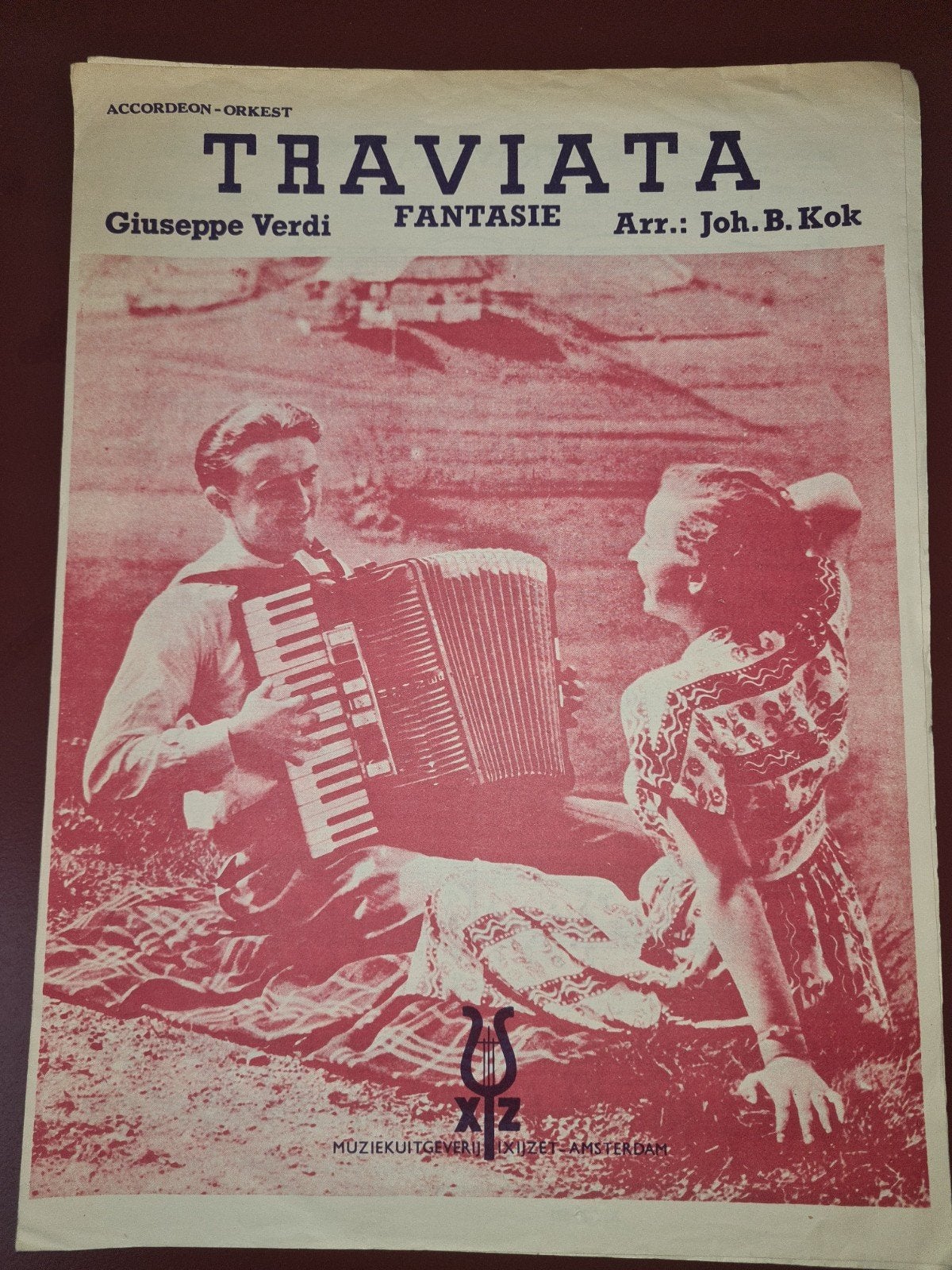 Giuseppe Verdi - Traviata Fantasie - Accordeon Orkest, Gebruikt, Accordeon, Klassiek, Ophalen of Verzenden