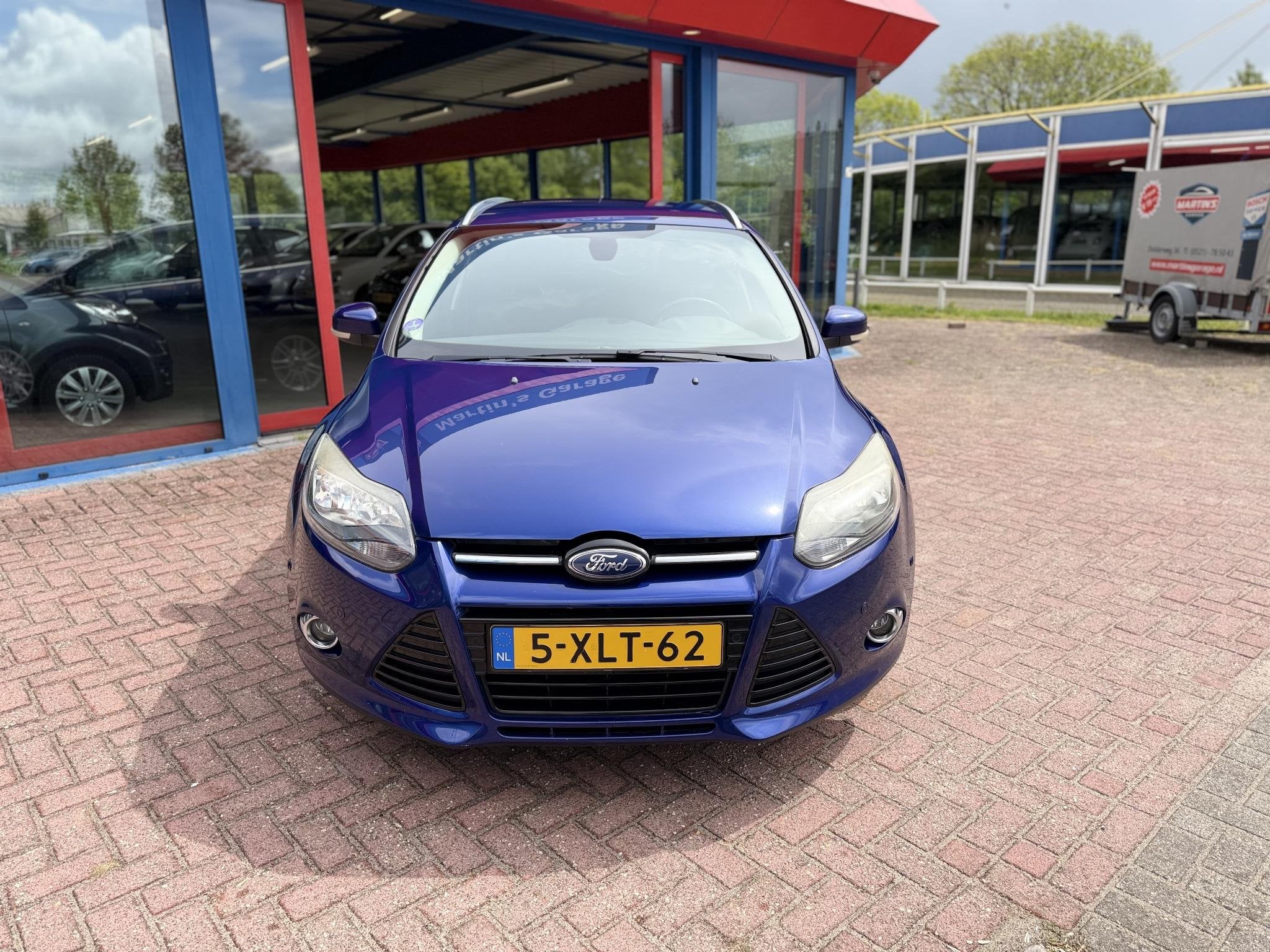 Ford Focus Wagon 1.0 EcoBoost Edition Plus CRUISE CLIMA LMV, Euro 5, Gebruikt, Blauw, Origineel Nederlands