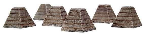 Bouwpakket: Tank blokkades (6 stuks) - 1:87, Verzenden, Nieuw, 1:50 tot 1:144