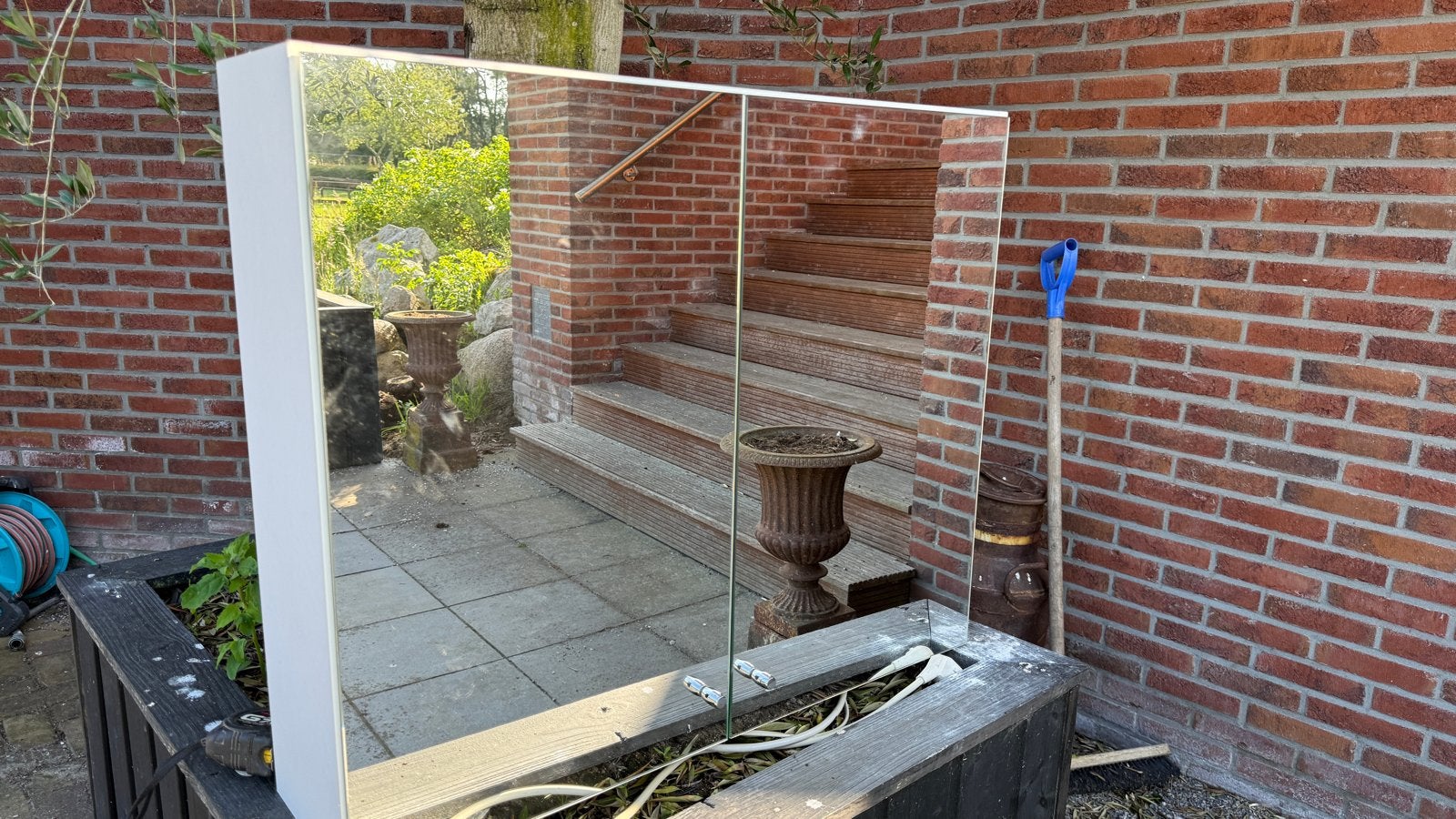 Badkamerspiegelkast met stopcontact, Ophalen, Gebruikt, Wit, Overige typen