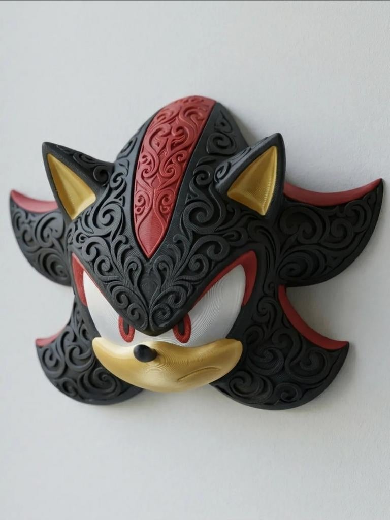 Shadow the Hedgehog Muurkunst - 24 kleuren beschikbaar, Ophalen of Verzenden