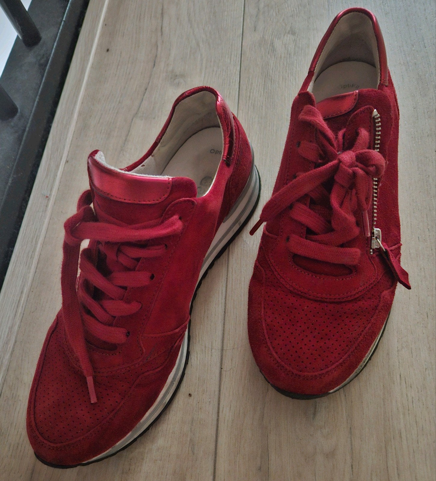 Gabor Rood Maat 39, Gabor, Ophalen of Verzenden, Rood, Sneakers of Gympen