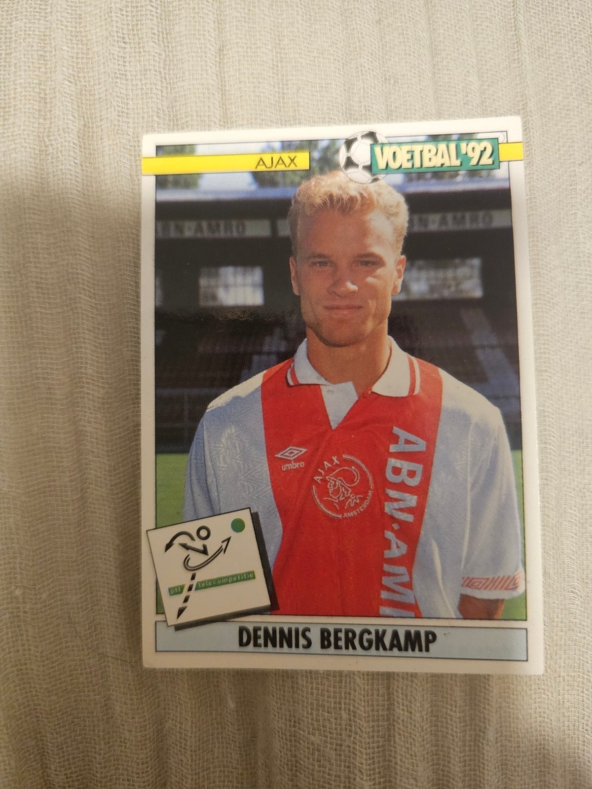 Dennis Bergkamp Ajax, Ophalen of Verzenden, Zo goed als nieuw, Ajax, Poster, Plaatje of Sticker