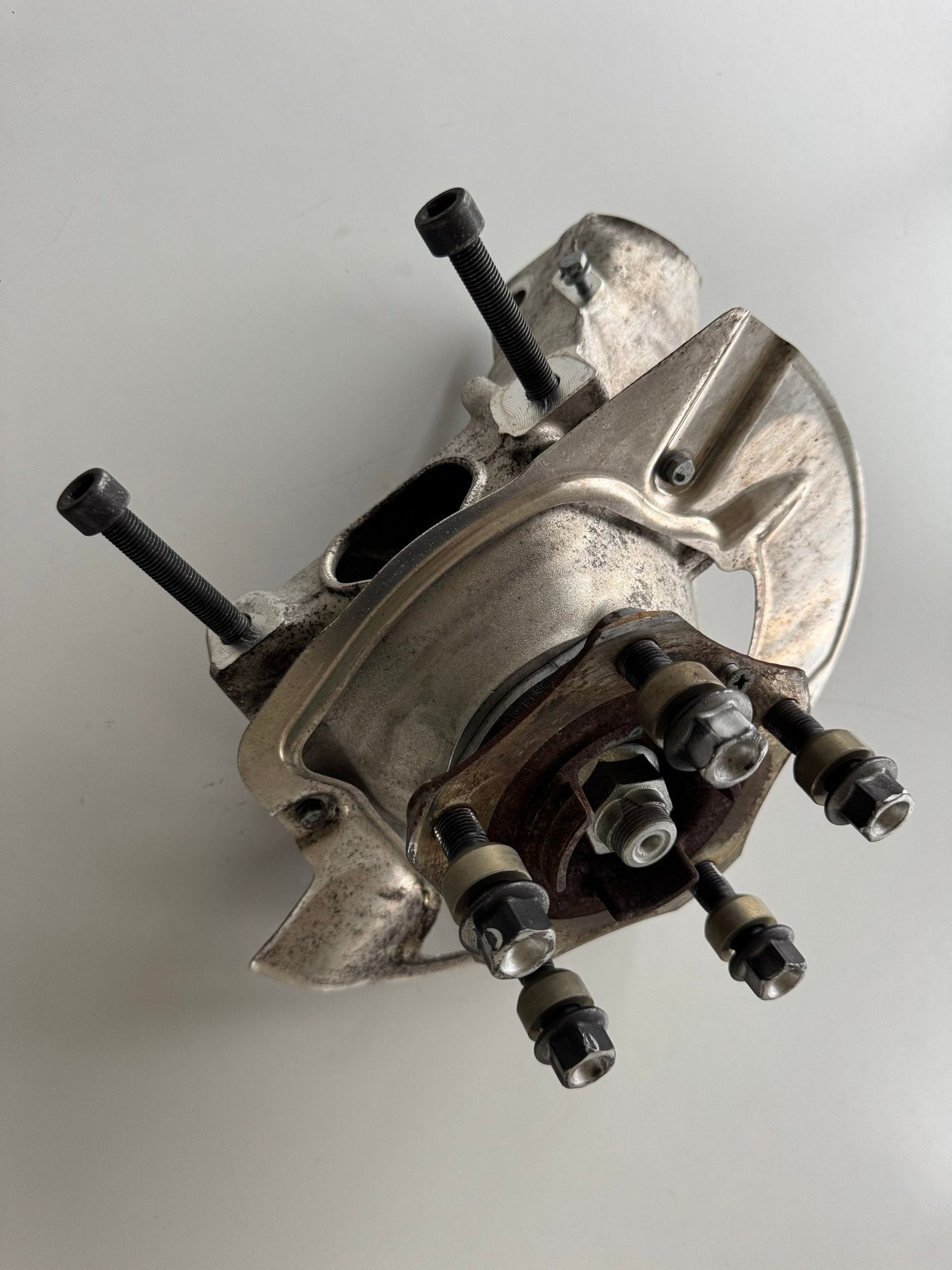 Porsche 991.341.658.06 wieldrager fusee rechts voor, Gebruikt, -, -, Ophalen of Verzenden
