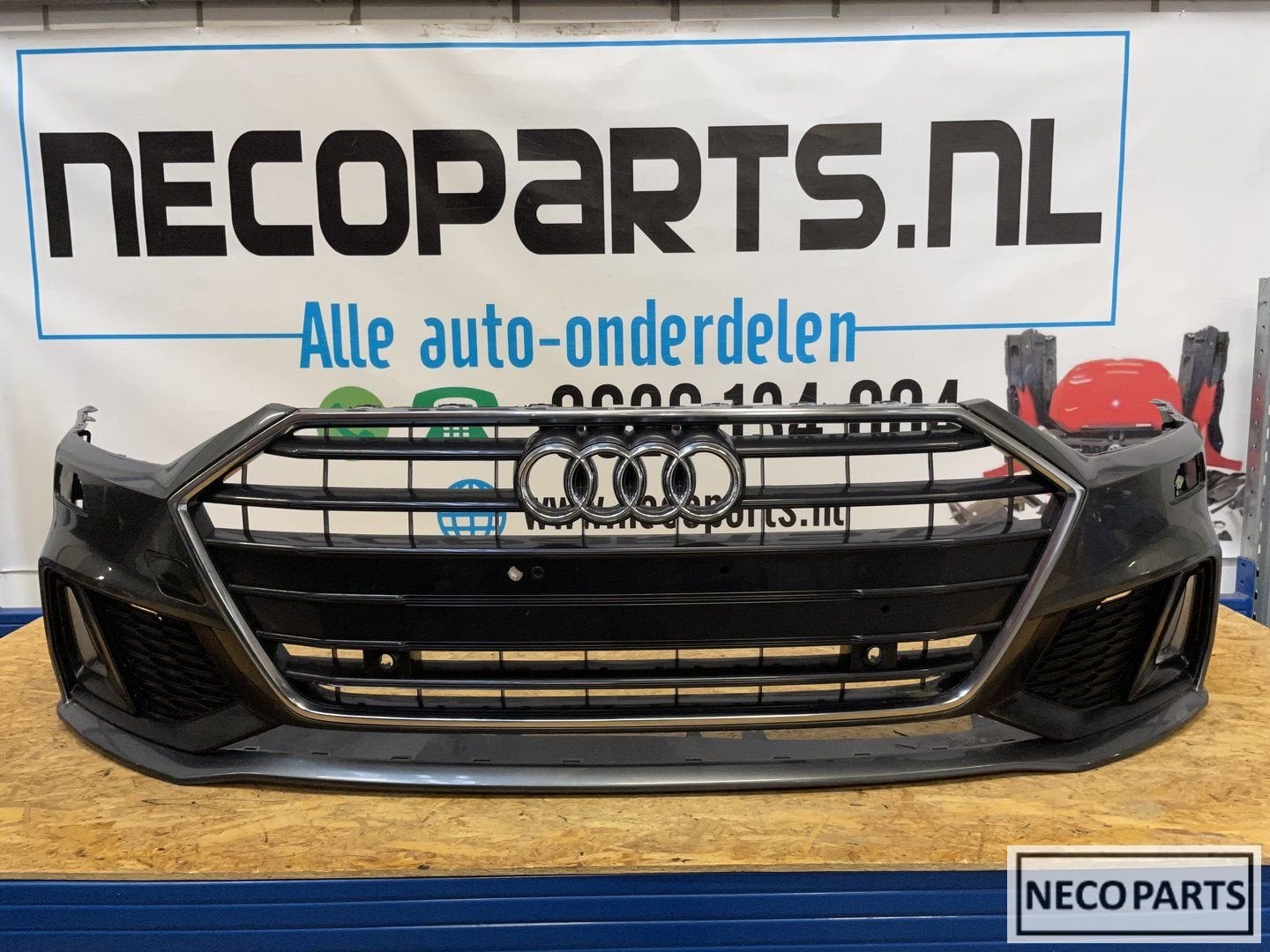 AUDI A7 4K 4K8 SLINE S LINE BUMPER GRILL 4K8807437C, Gebruikt, -, -, -
