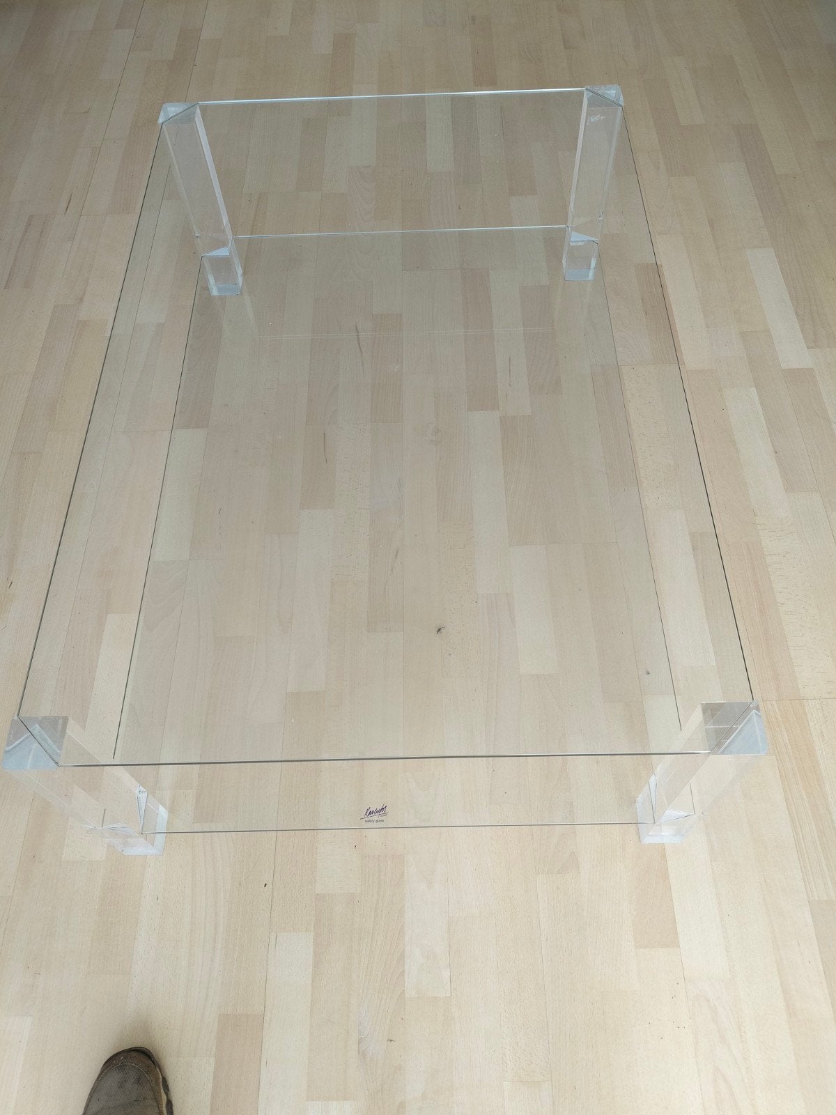 Raventos gehard glazen salontafel. Dit weekend 150 euro, Ophalen, 100 tot 150 cm, 50 tot 100 cm, Modern