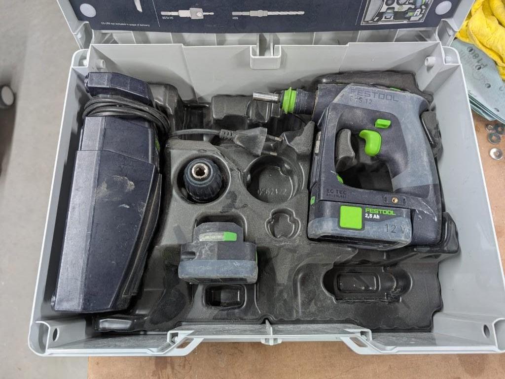 Festool cxs 12 2.5 schroefmachine, Doe-het-zelf en Verbouw, Ophalen of Verzenden, Zo goed als nieuw, Minder dan 400 watt, Boor- en Schroefmachine