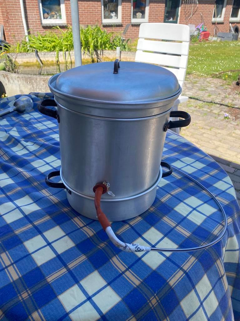Orginele sap ketel, Ophalen, Gebruikt