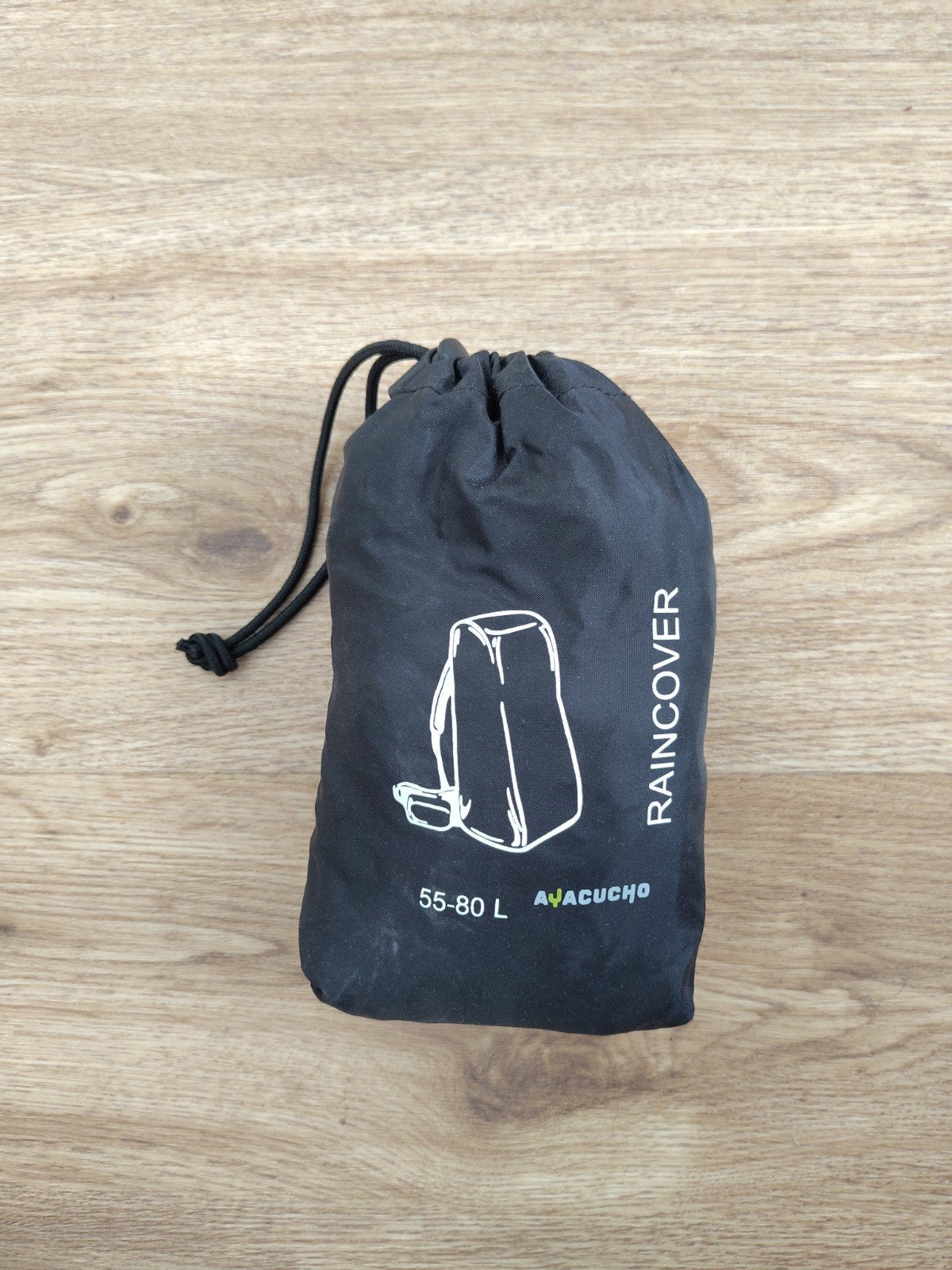 Ayacucho regenhoes backpack  - zwart, Ophalen of Verzenden, Zo goed als nieuw, Rugzak