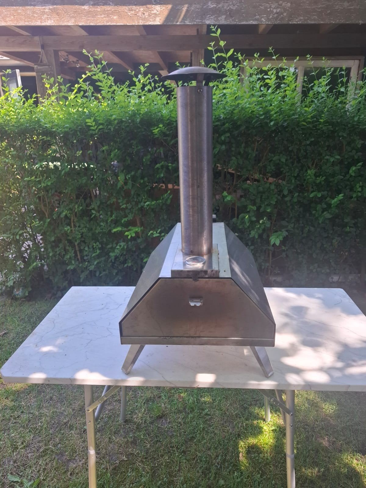 Pellets Pizza Oven en een marmeren plaat!, Ophalen, Gebruikt