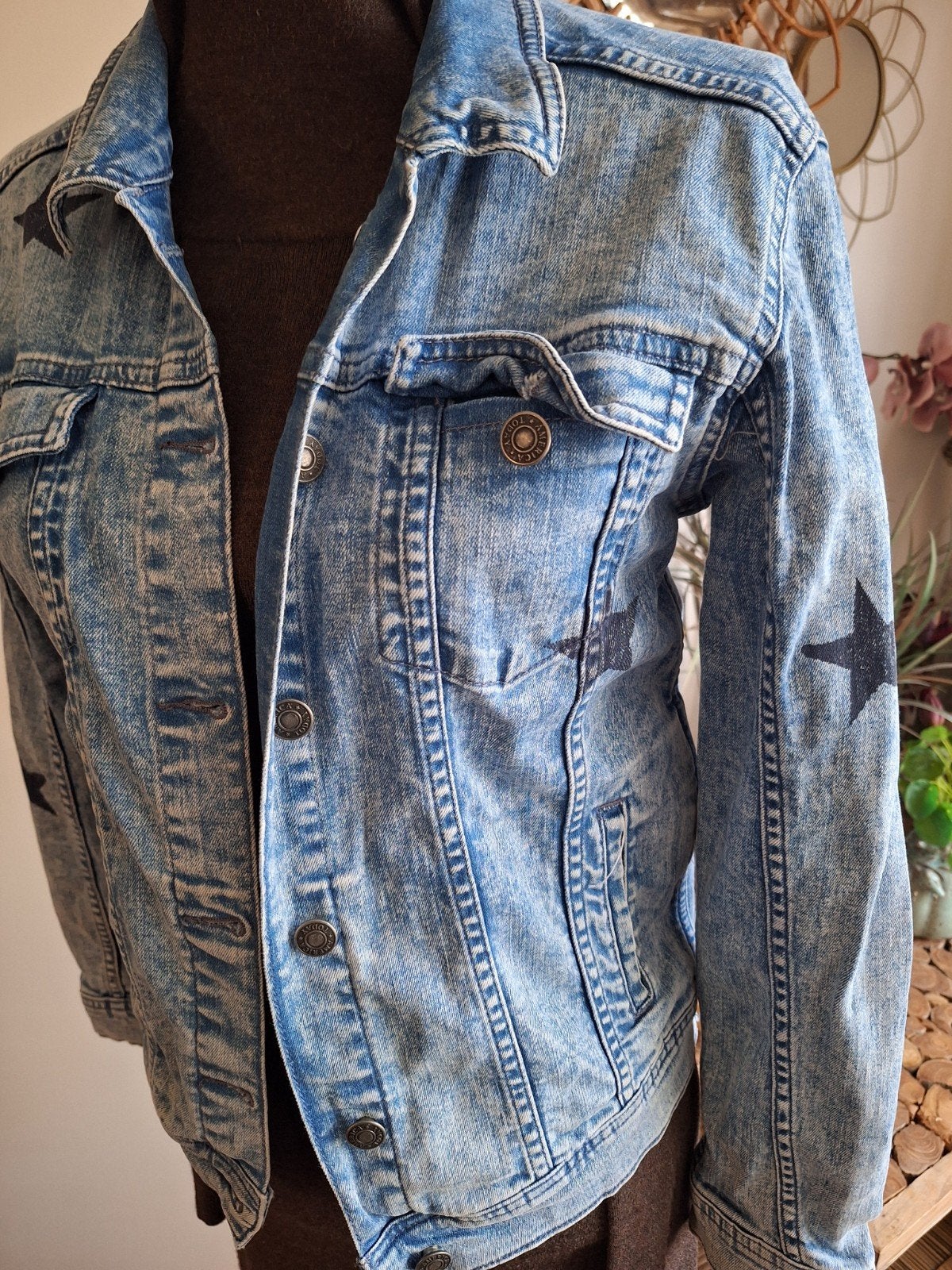 Spijkerjasje jasje xs s 154, Ophalen of Verzenden, Zo goed als nieuw, Maat 34 (XS) of kleiner, Blauw