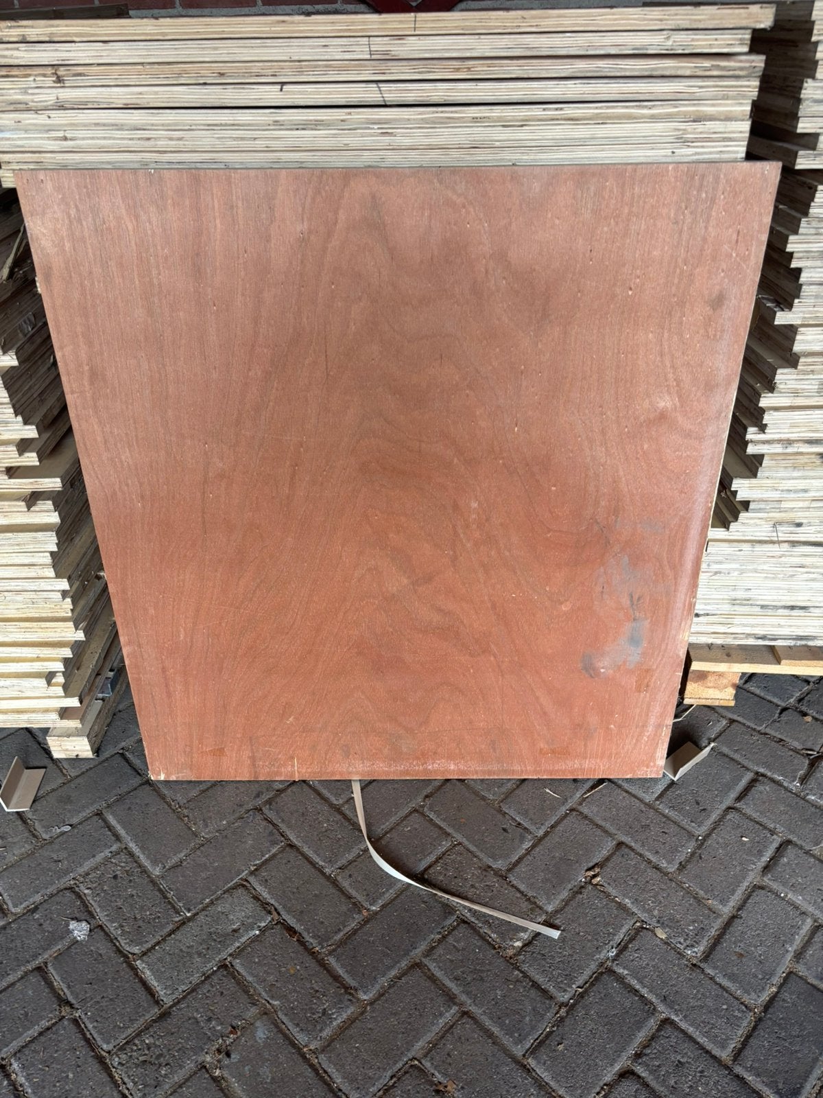 Mooie gebruikte multiplex ( 100x110cm) 23mm dik €10 pst incl, Ophalen of Verzenden, Gebruikt