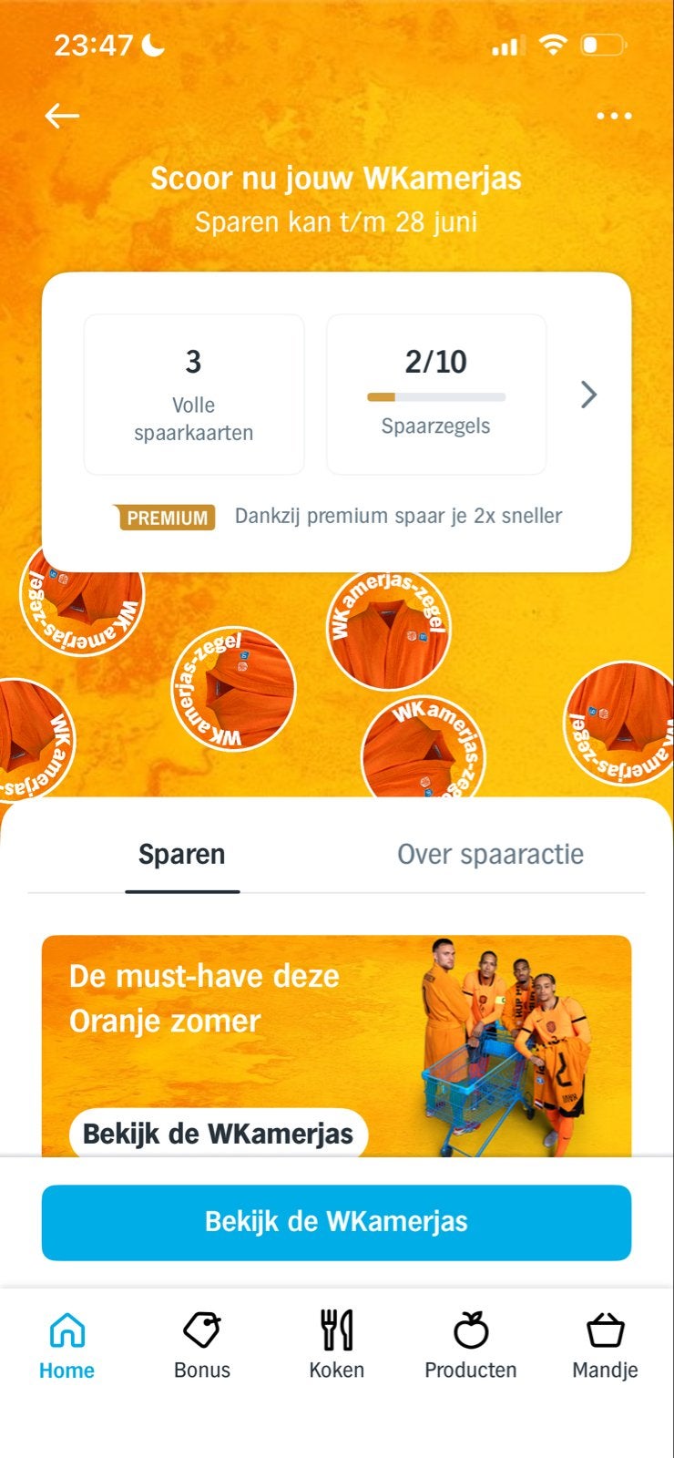 AH WKamerjas spaarkaarten (3 volle), Ophalen, Winkel, Super of Benzinepomp, Volle spaarkaart