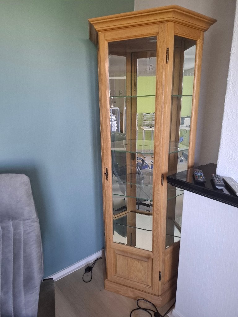 vitrinekast, Ophalen, Glas, 50 tot 100 cm, Zo goed als nieuw