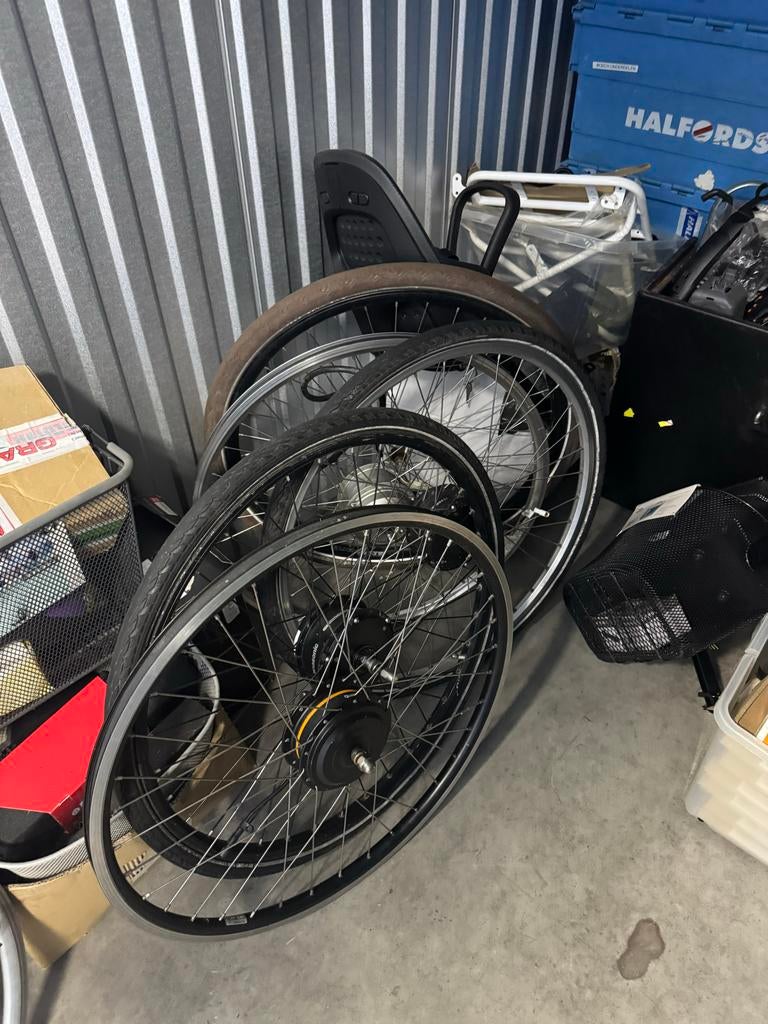 Grote partij nieuwe fiets onderdelen - Garagebox vol!, Elektrische fiets, Overige materialen, Overige typen, Nieuw