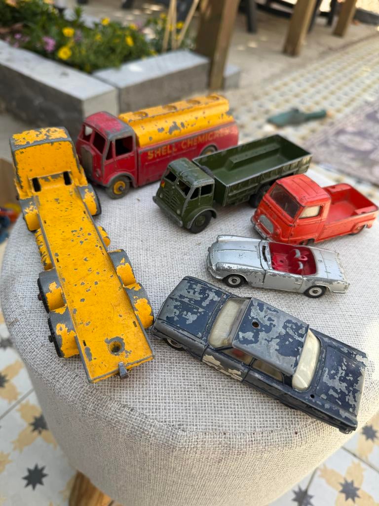 Vintage Dinky Toys en Matchbox modelauto's - Set van 6, Ophalen of Verzenden, Gebruikt