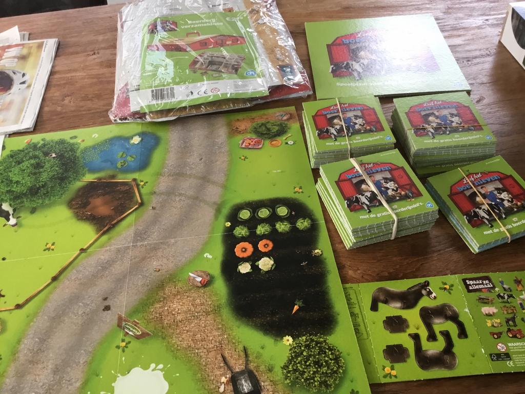 Boerderijmini’s, doos, platen en kaartjes, Verzamelen, Supermarktacties, Albert Heijn, Ophalen of Verzenden