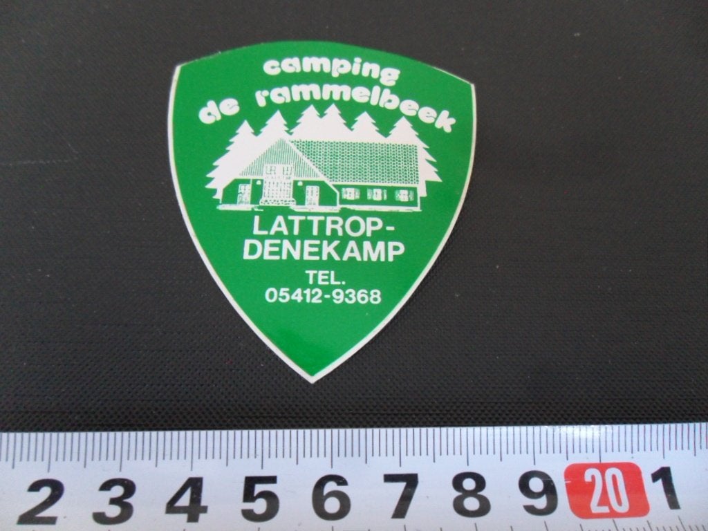 sticker Lattrop Denekamp Camping DE RAMMELBEEK, Ophalen, Zo goed als nieuw