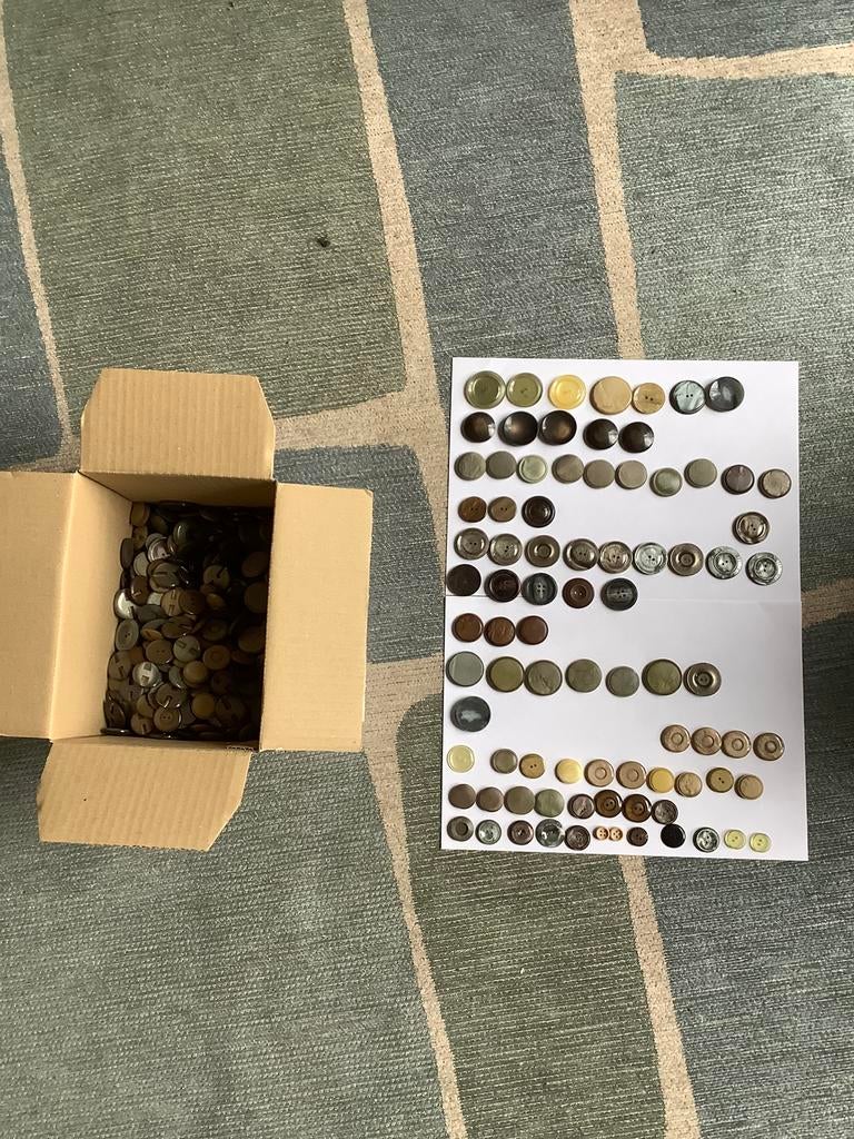 Ruim een kilo vintage knopen,alleen in 1 koop, Ophalen of Verzenden, Gebruikt, Knoop of Knopen