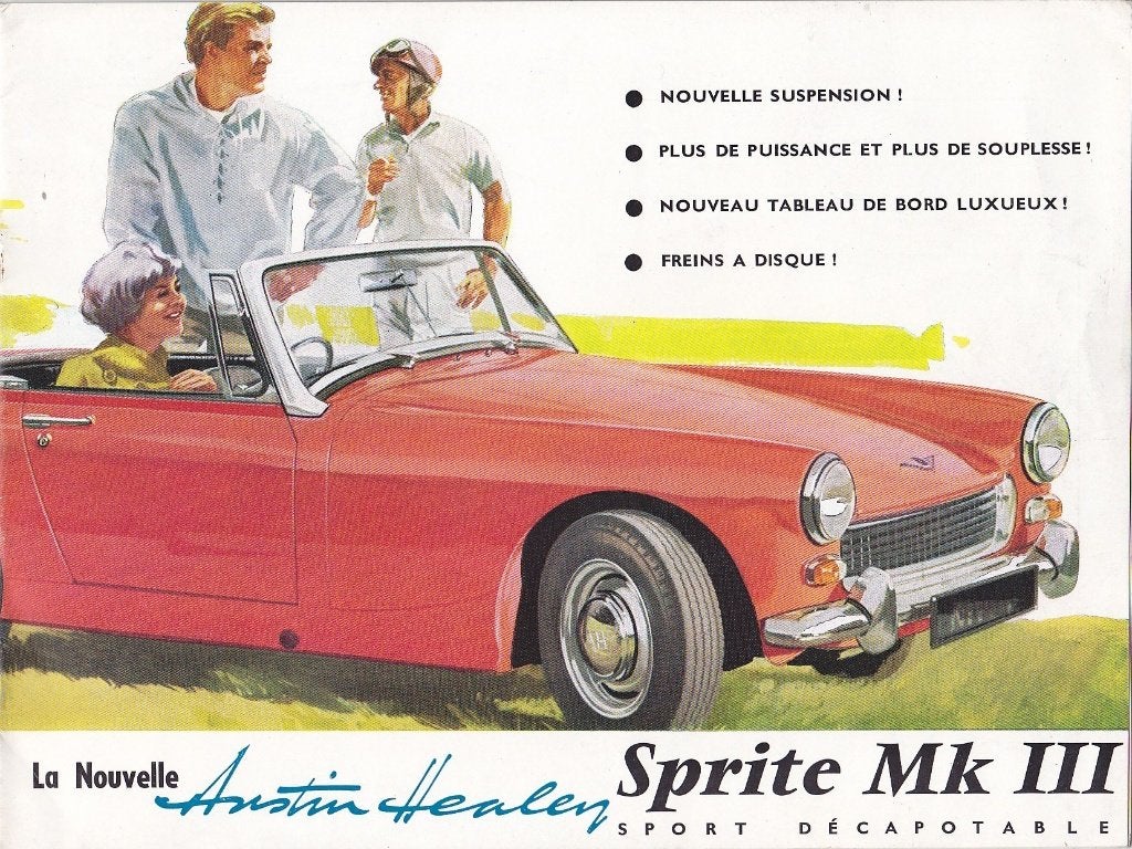 Austin Healey brochure sportwagen, Verzenden, Zo goed als nieuw, Overige merken