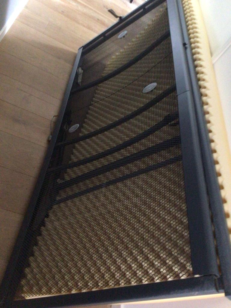 Spiralen bedbodem merk AUPING handverstelbaar, Ophalen, Gebruikt, 90 cm, Eenpersoons
