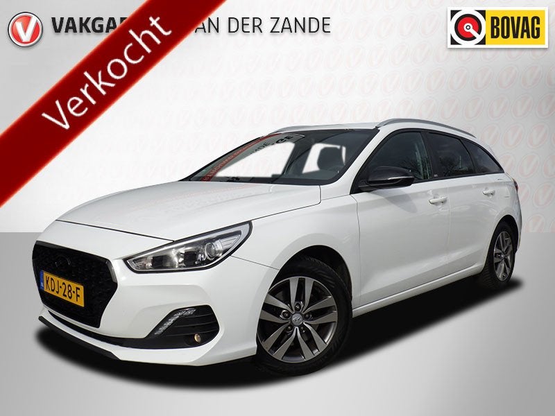 Hyundai i30 Wagon 1.4 T-GDI Automaat, Camera, Cruise, Navi C, Auto's, Hyundai, Stof, 4 cilinders, Wit, 600 kg