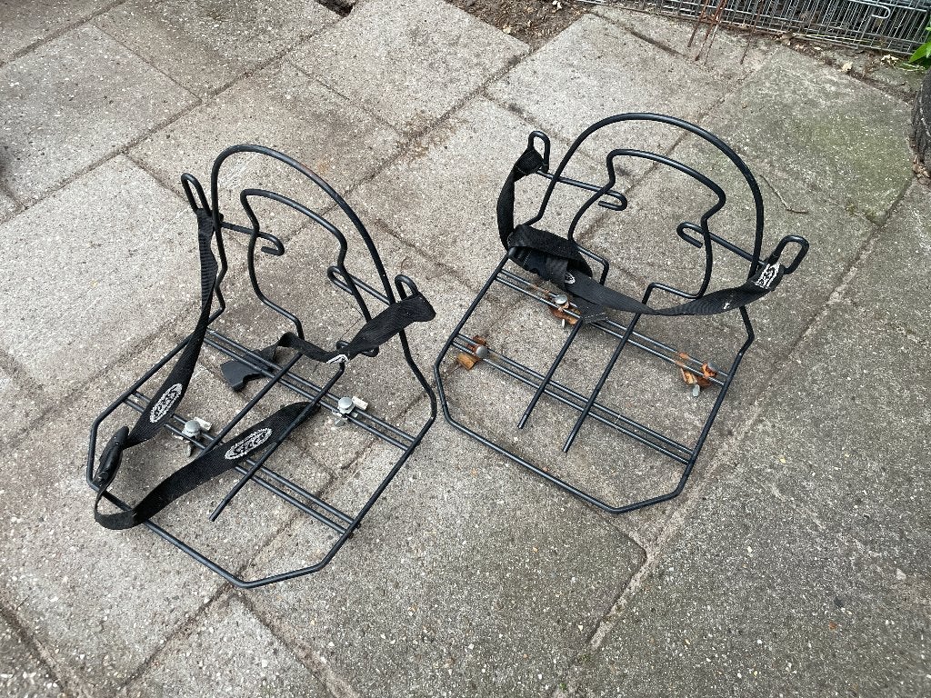 Schooltas houder voor op bagagedrager fiets, Ophalen of Verzenden, Gebruikt