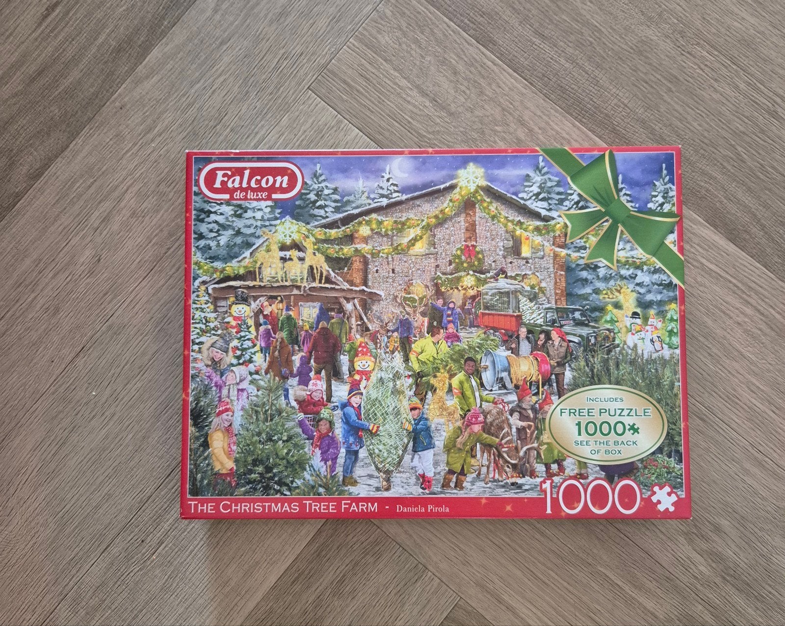 Falcon / kerstpuzzel / 1000 stukjes, Hobby en Vrije tijd, Denksport en Puzzels, Ophalen, 500 t/m 1500 stukjes, Zo goed als nieuw