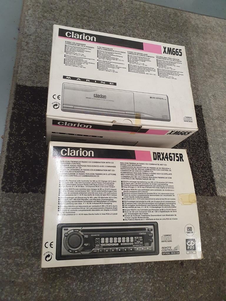 Clarion radio cd+ wisselaar, Auto diversen, Ophalen of Verzenden, Nieuw
